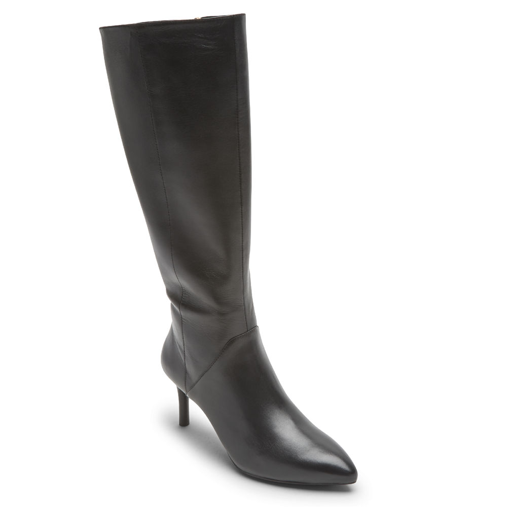 Rockport Singapore Womens Boots - Total Motion Ariahnna Tall Black - ZF6409237